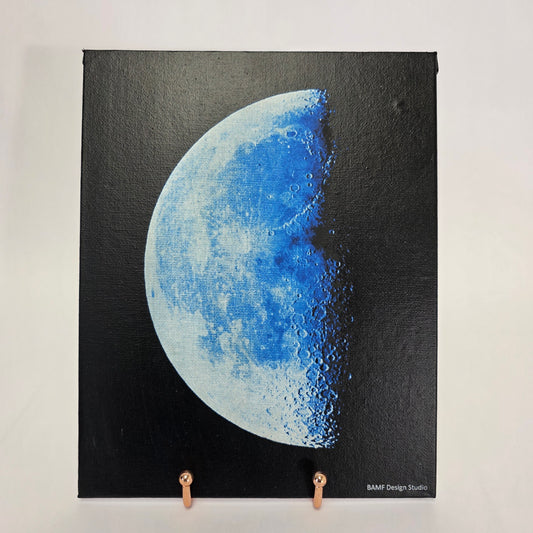 Moon Framed Laser Art