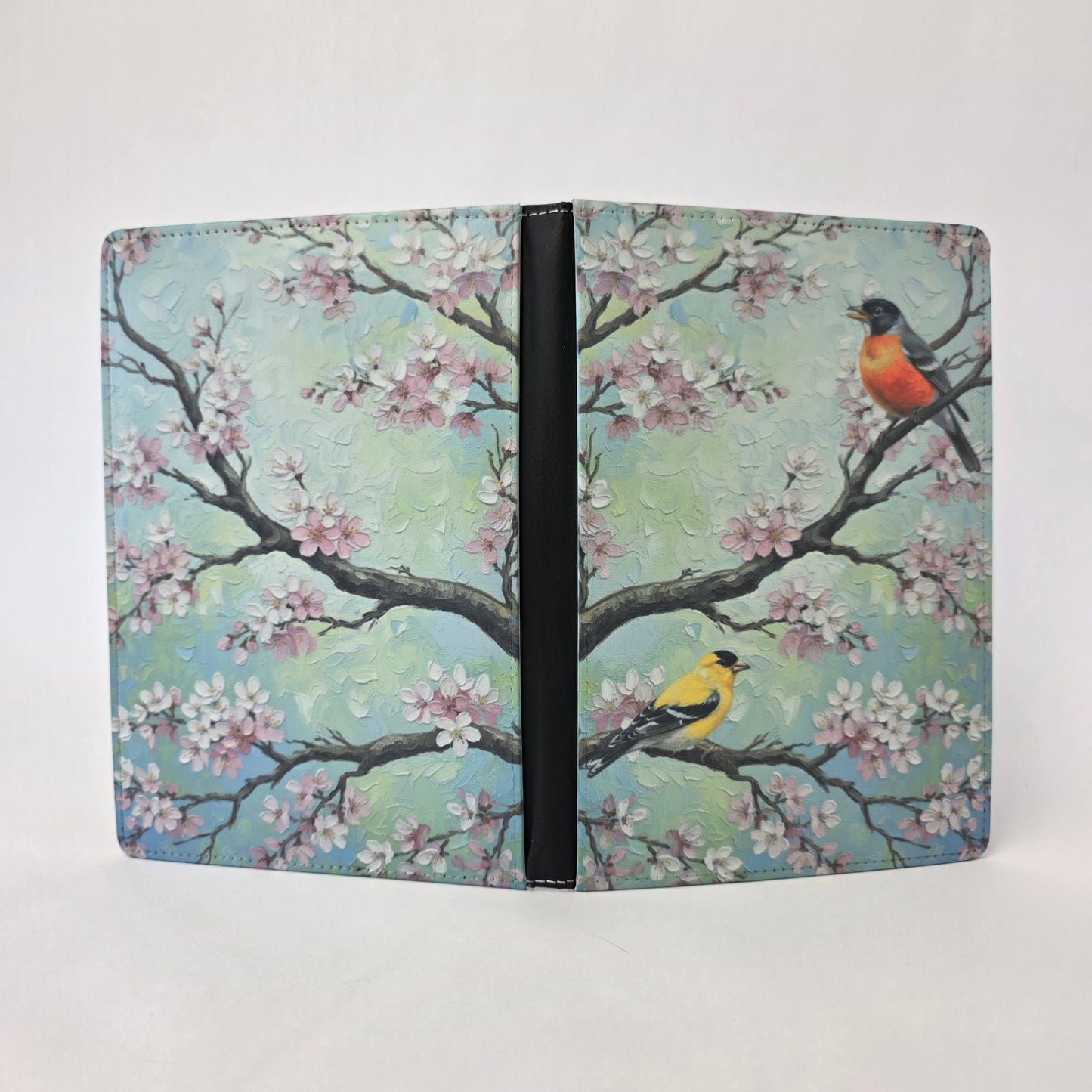 Cherry Blossom and Bird Oil Painting Journal