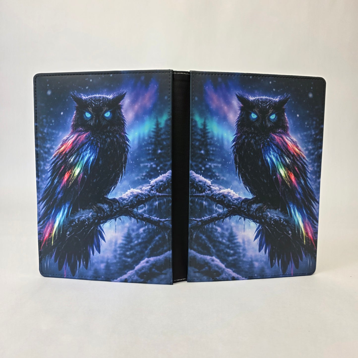Dark Neon Owl Journal