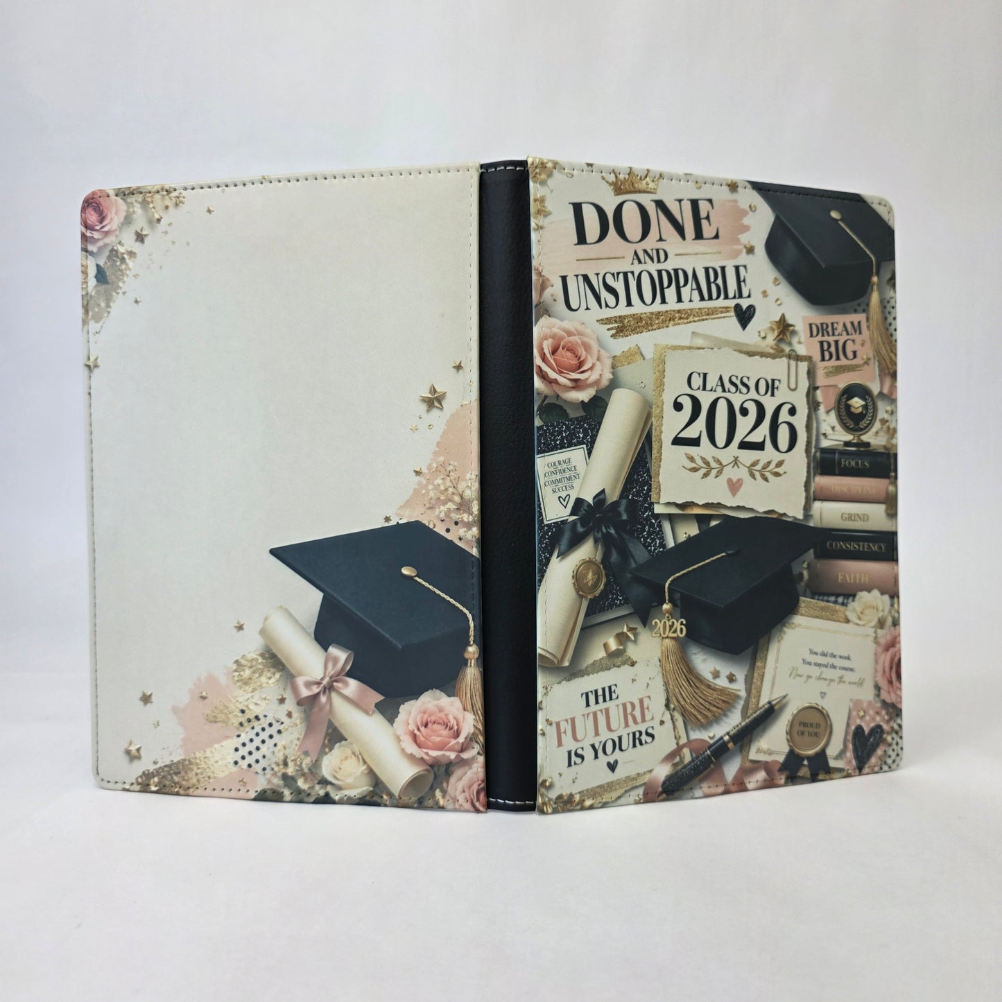 Graduation Pink & Black Journal