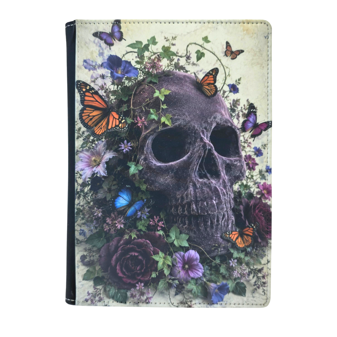 Flock Skull and Butterflies Journal
