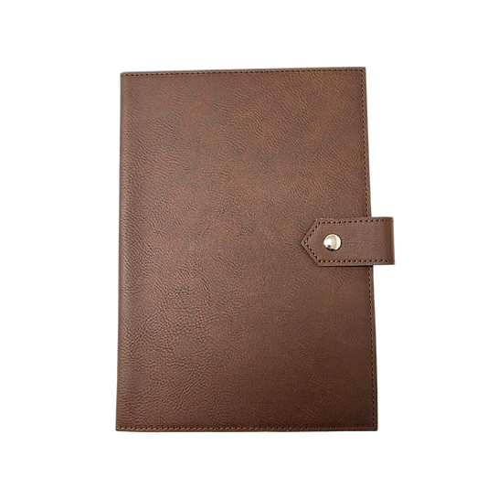 Studio Luxe Mocha Brown Faux Leather Journal Cover