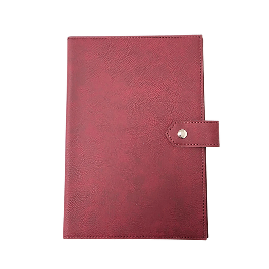 Studio Luxe Merlot Burgundy Faux Leather Journal Cover