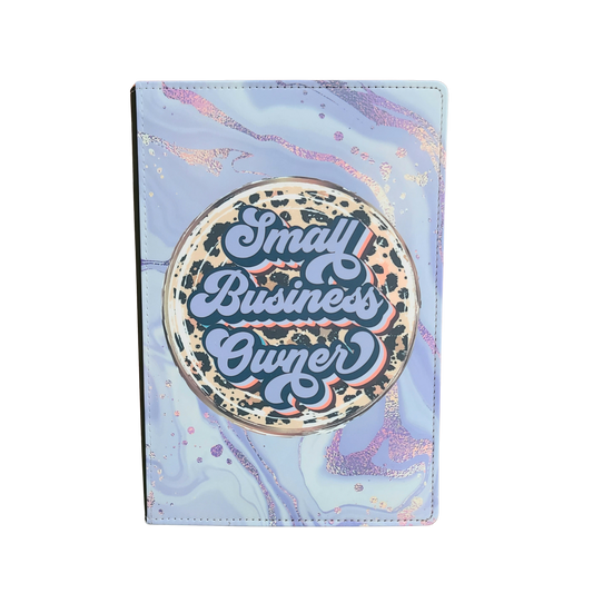 Small Business Owner Purple and Gold Journal