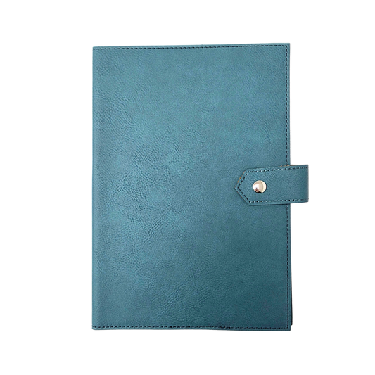 Studio Luxe Cerulean Blue Faux Leather Journal Cover