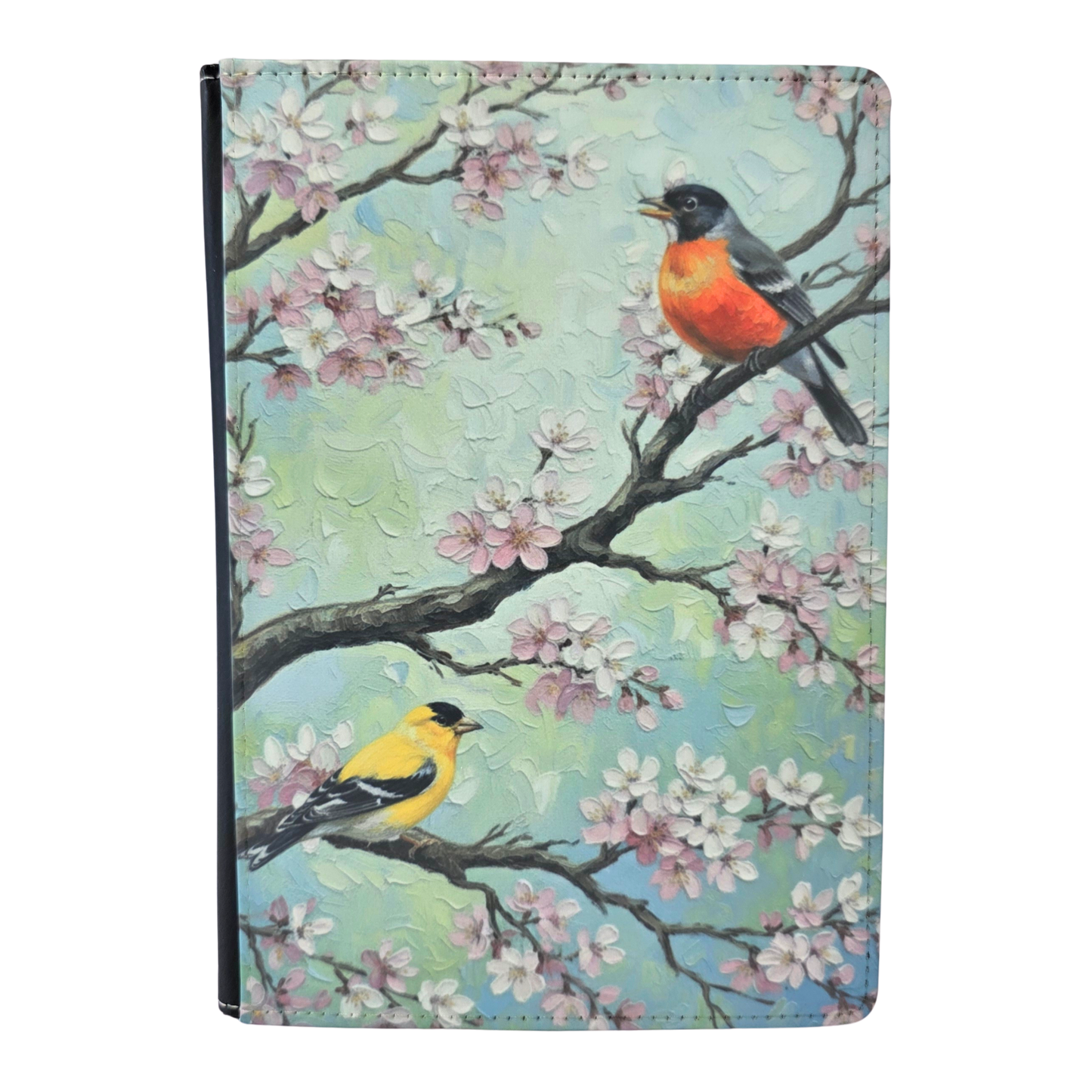Cherry Blossom and Bird Oil Painting Journal