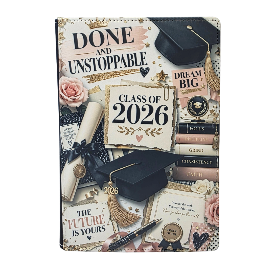 Graduation Pink & Black Journal