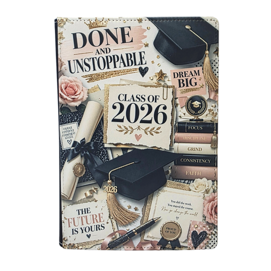 Graduation Pink & Black Journal