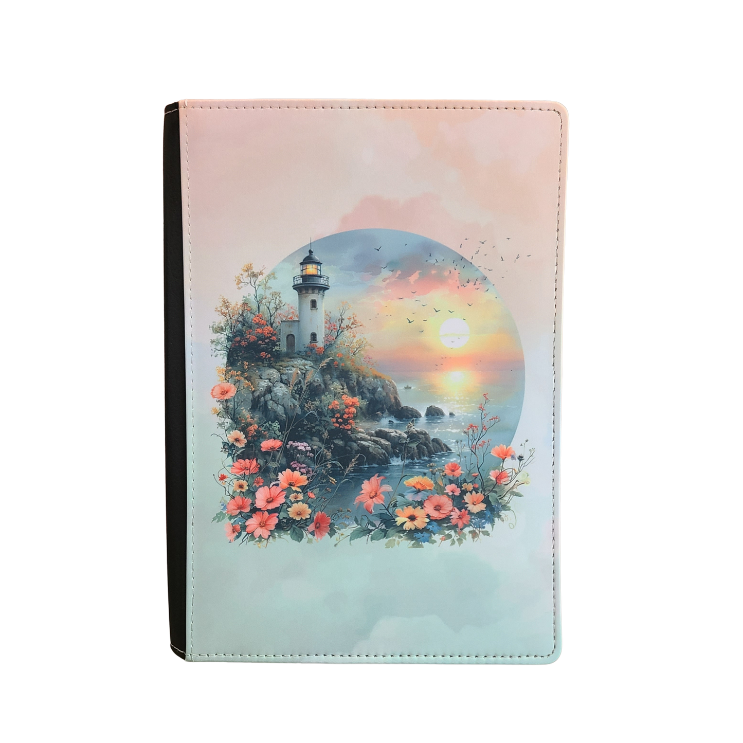 Lighthouse Journal, Floral, Ocean Notebook