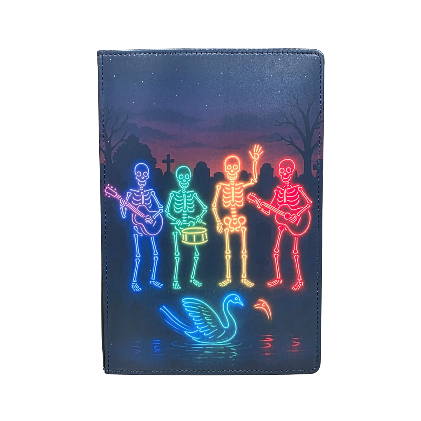 Dead Beats Skeleton Band Light Art Journal