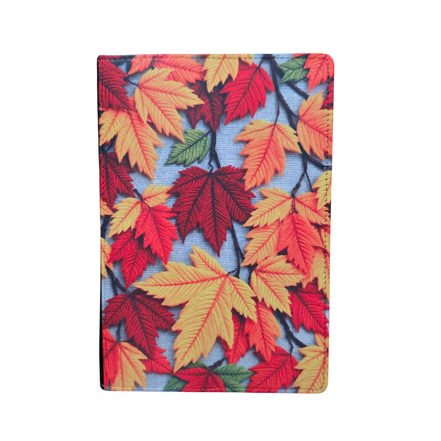 Embroidered Fall Leaves Journal