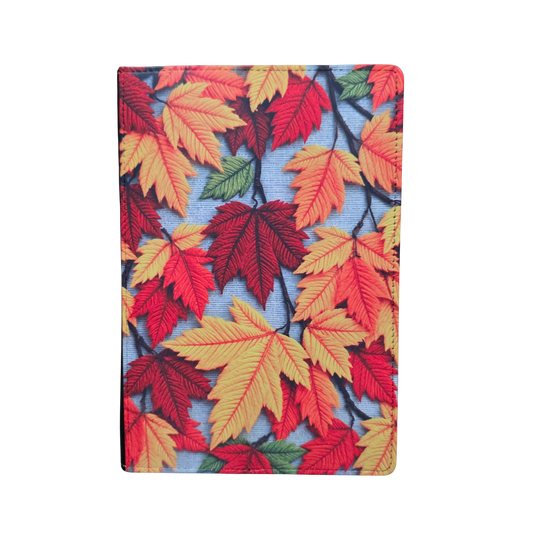 Embroidered Fall Leaves Journal