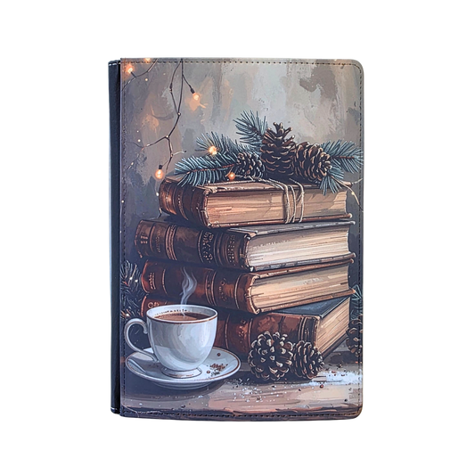 Rustic Bookstack Winter Journal