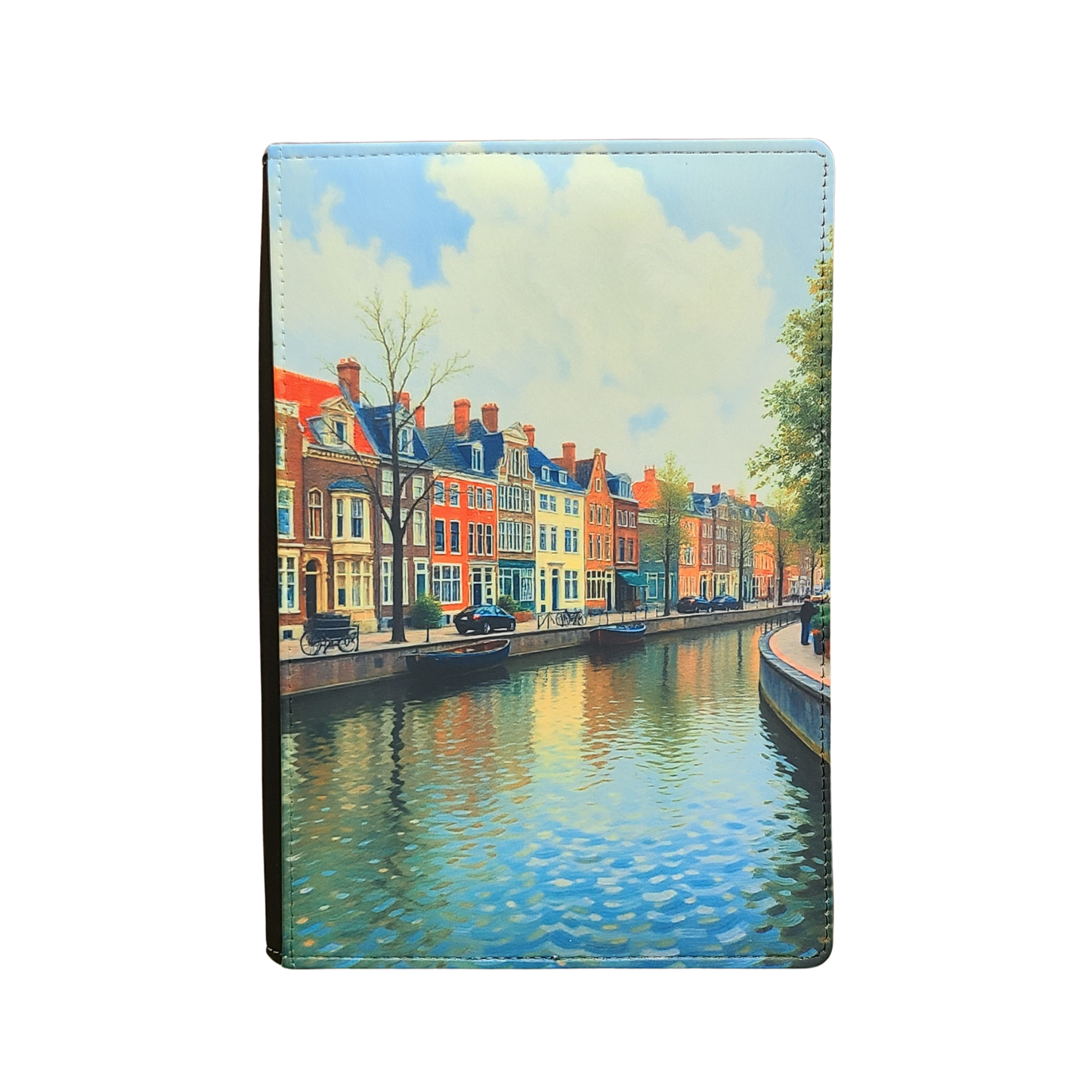 Amsterdam Canal Journal, Serene Painting Style