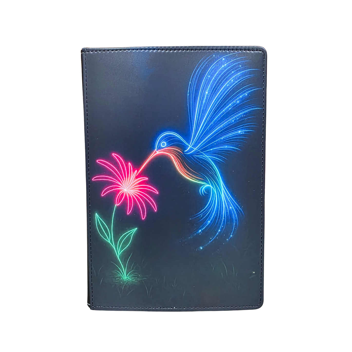 Neon Nectar Hummingbird Light Art Journal