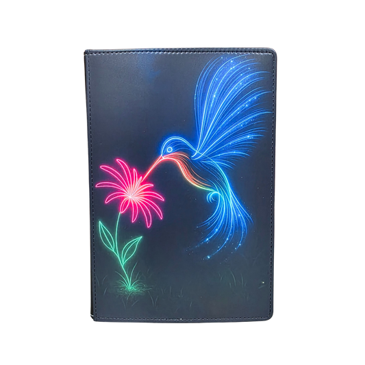 Neon Nectar Hummingbird Light Art Journal