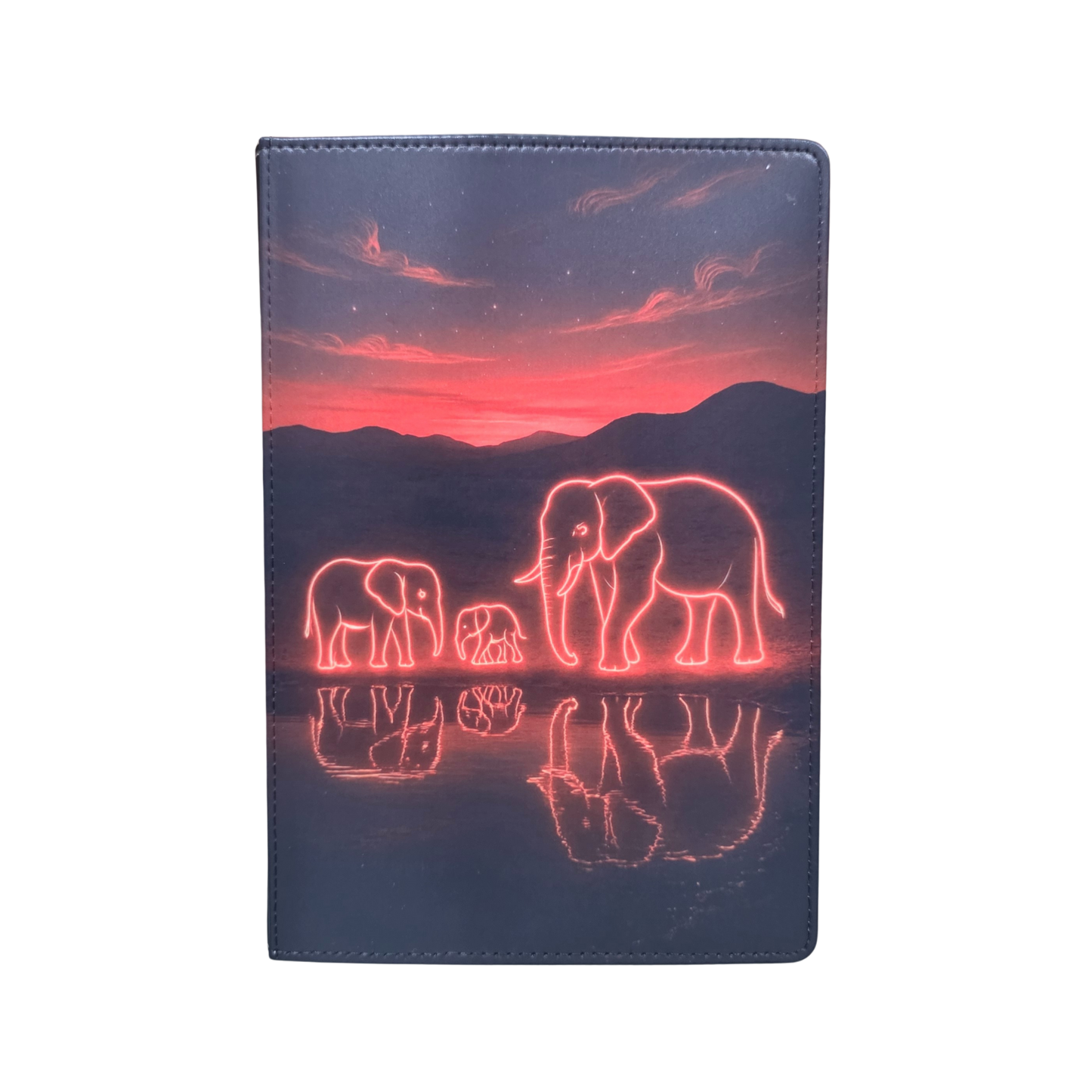 Golden Herd Elephant Light Art Journal