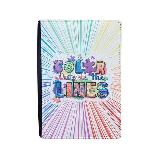 Autism Color Outside the Lines Rainbow Journal, Autism Awareness