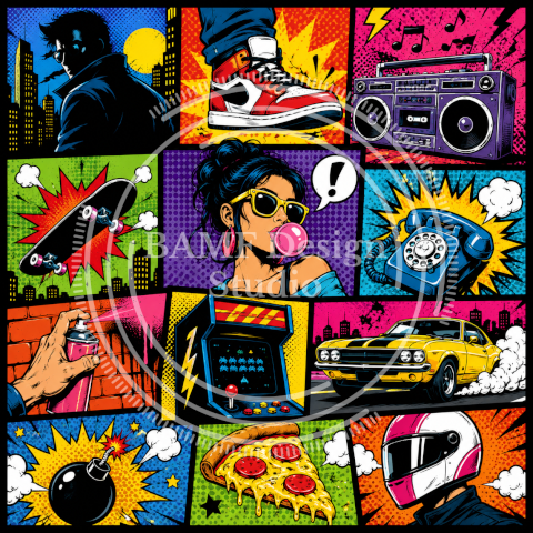Action Panel | FlexFit Hoodie | Comic Collection