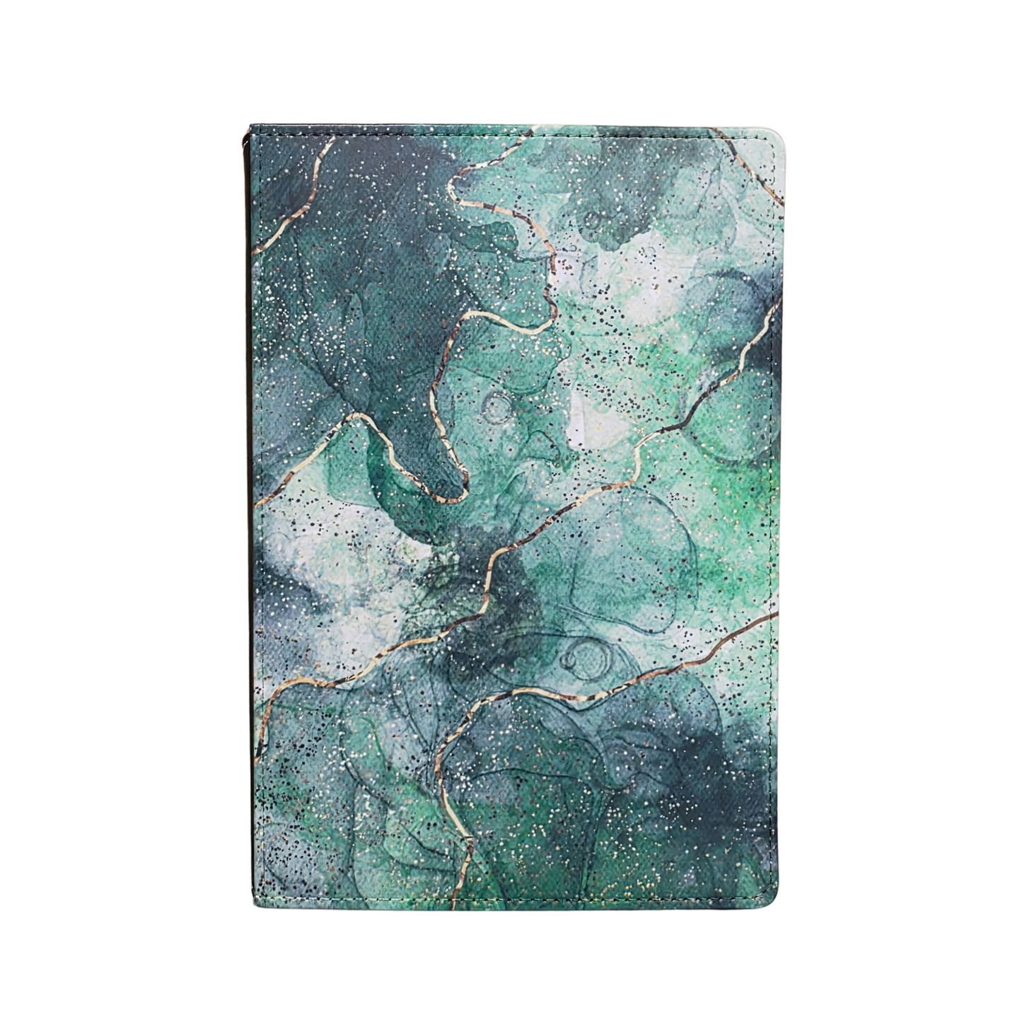 Green and Gold Abstract Journal