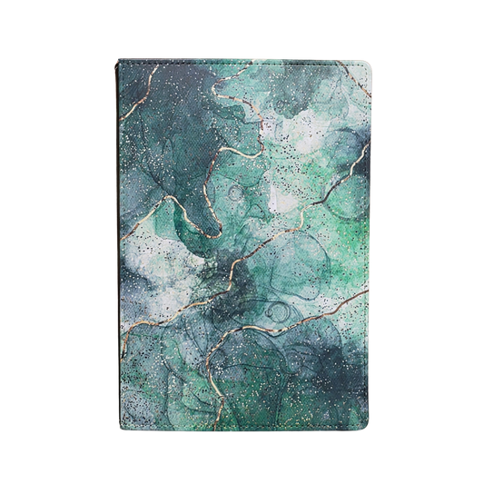 Green and Gold Abstract Journal