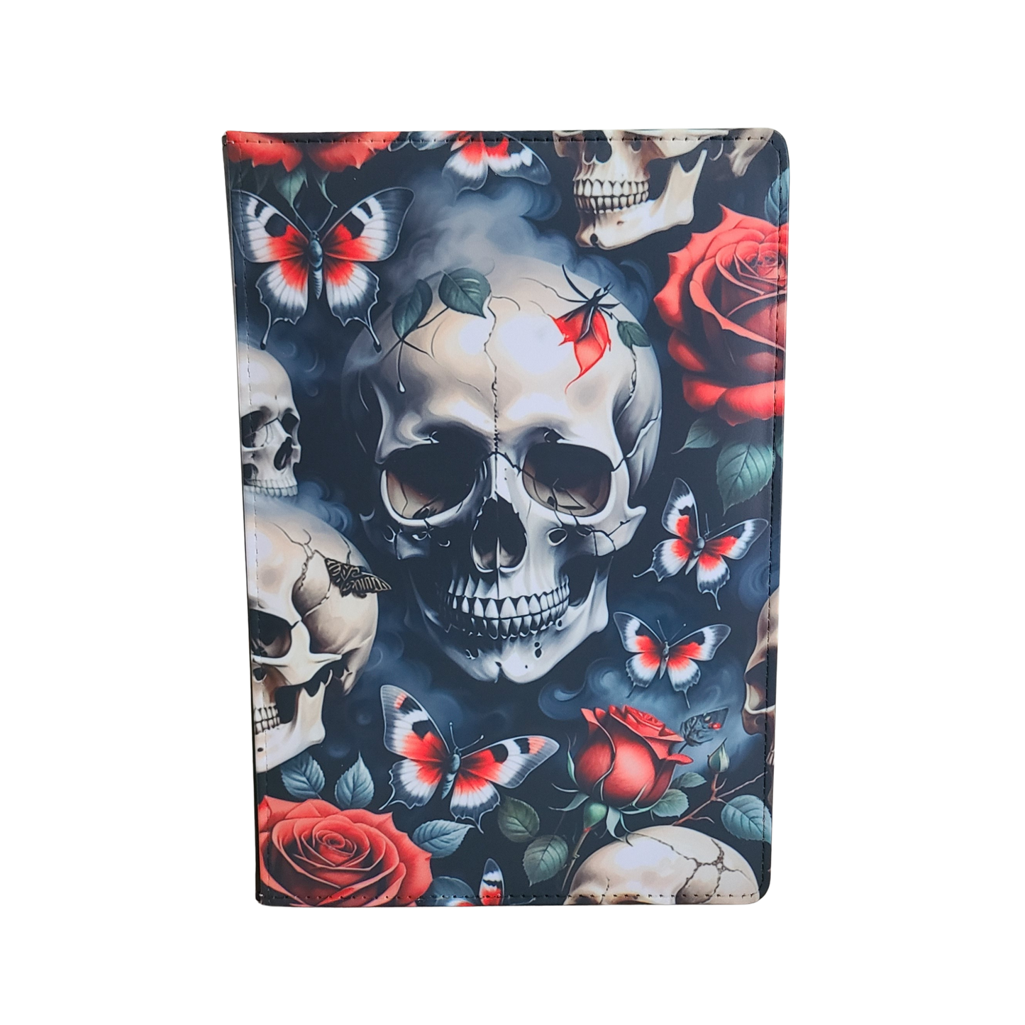 Skull And Red Roses Journal