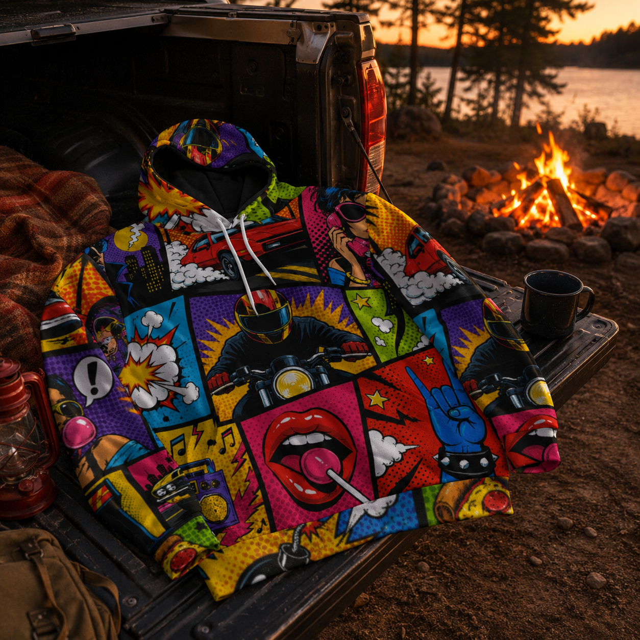 Action Panel | FlexFit Hoodie | Comic Collection