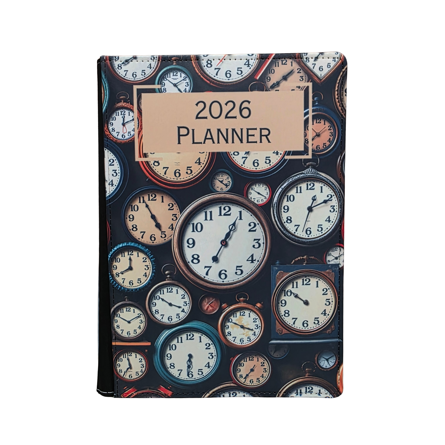 Vintage Clock Planner Cover