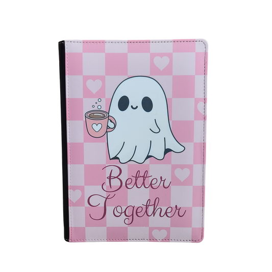 Better Together Journal, Cute Ghost, Valentine's Pink Journal