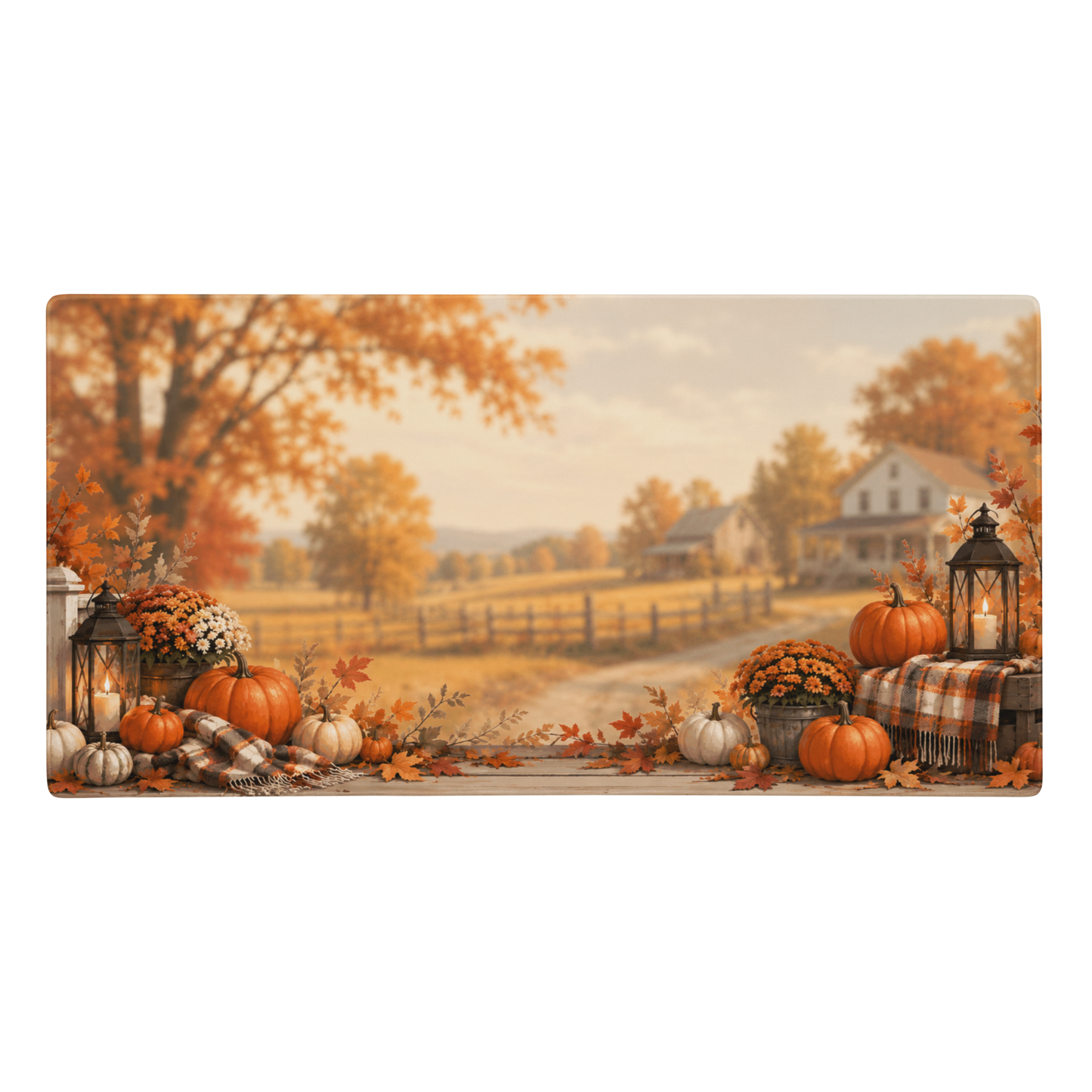 Autumn Porch | DeskScape Workstation Mat