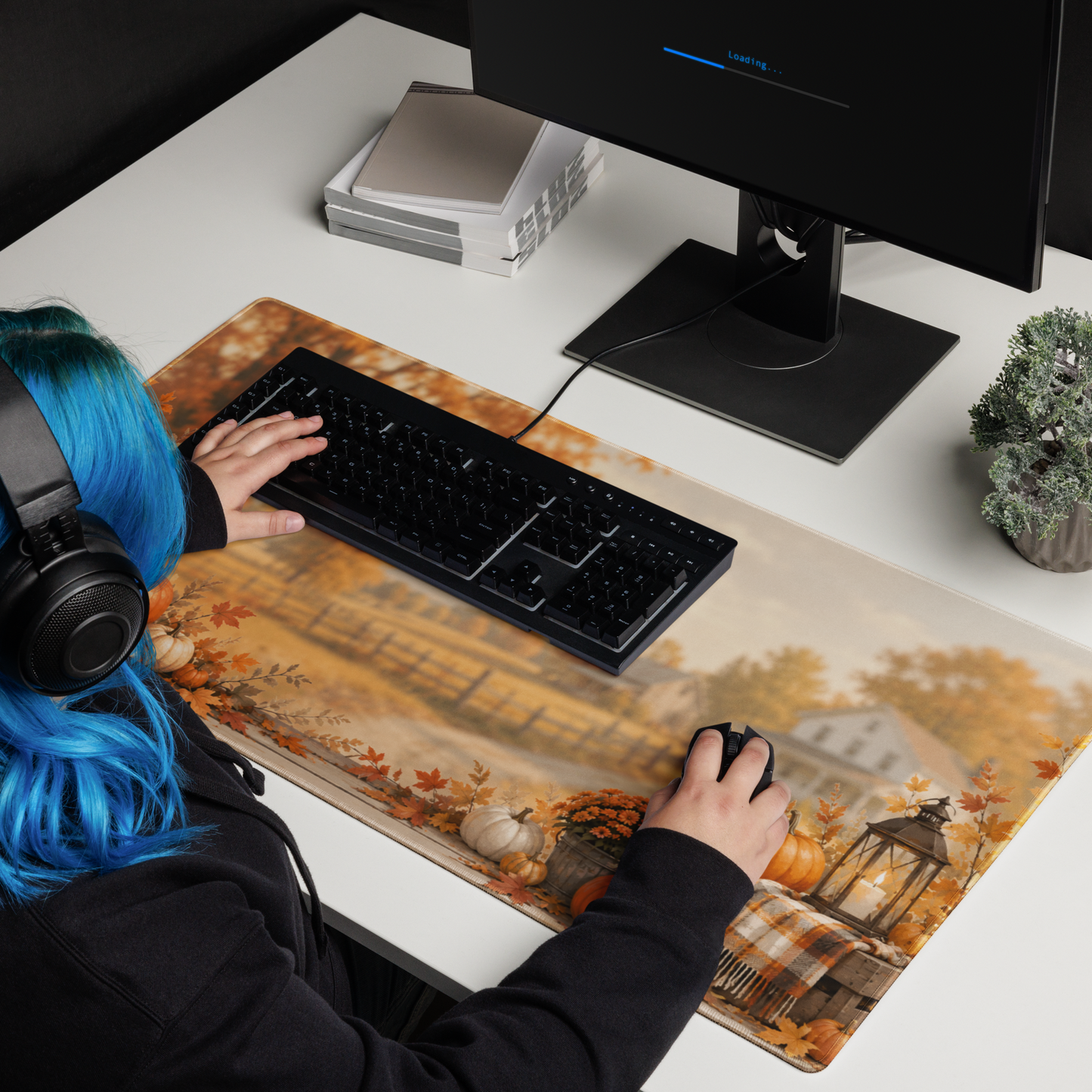 Autumn Porch | DeskScape Workstation Mat