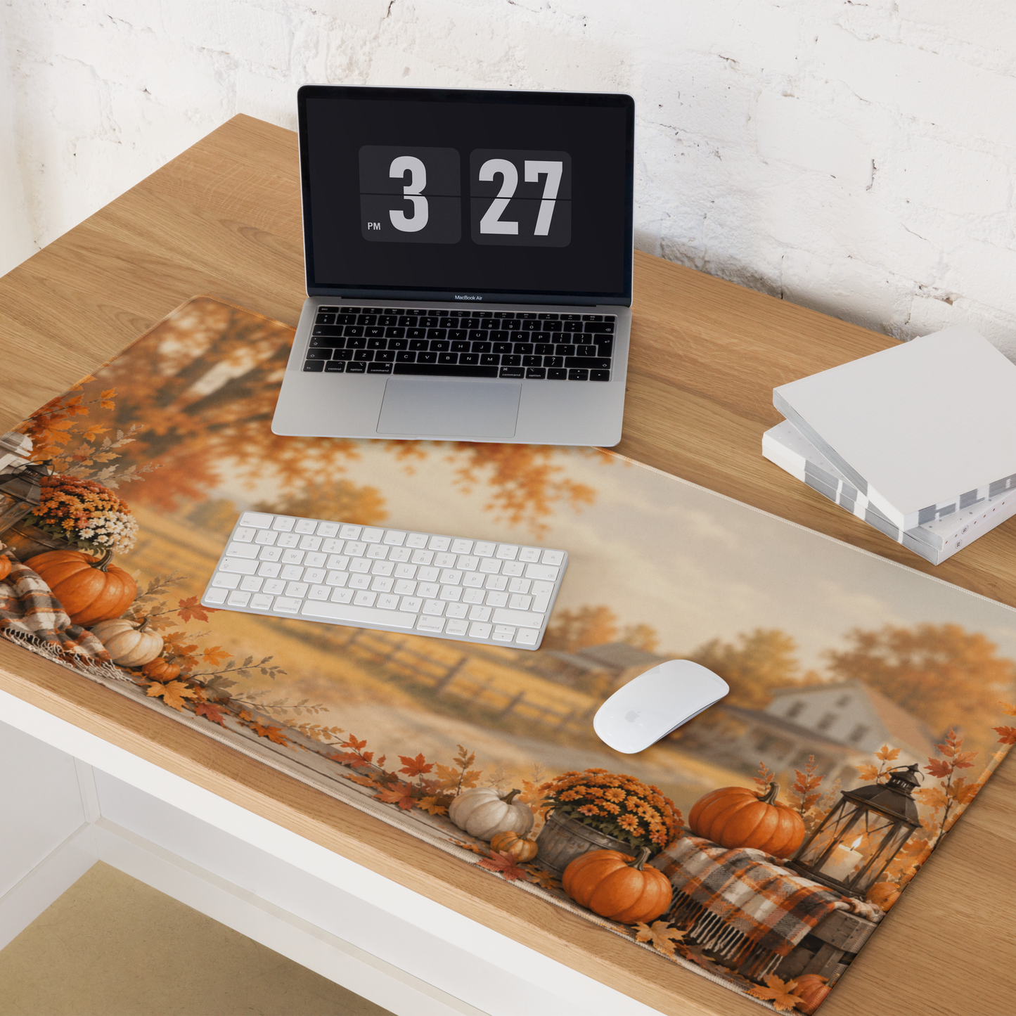 Autumn Porch | DeskScape Workstation Mat