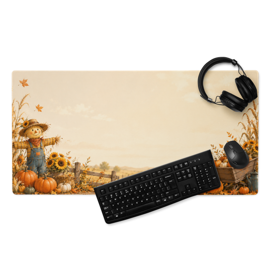 Friendly Harvest Scarecrow | DeskScape Workstation Mat