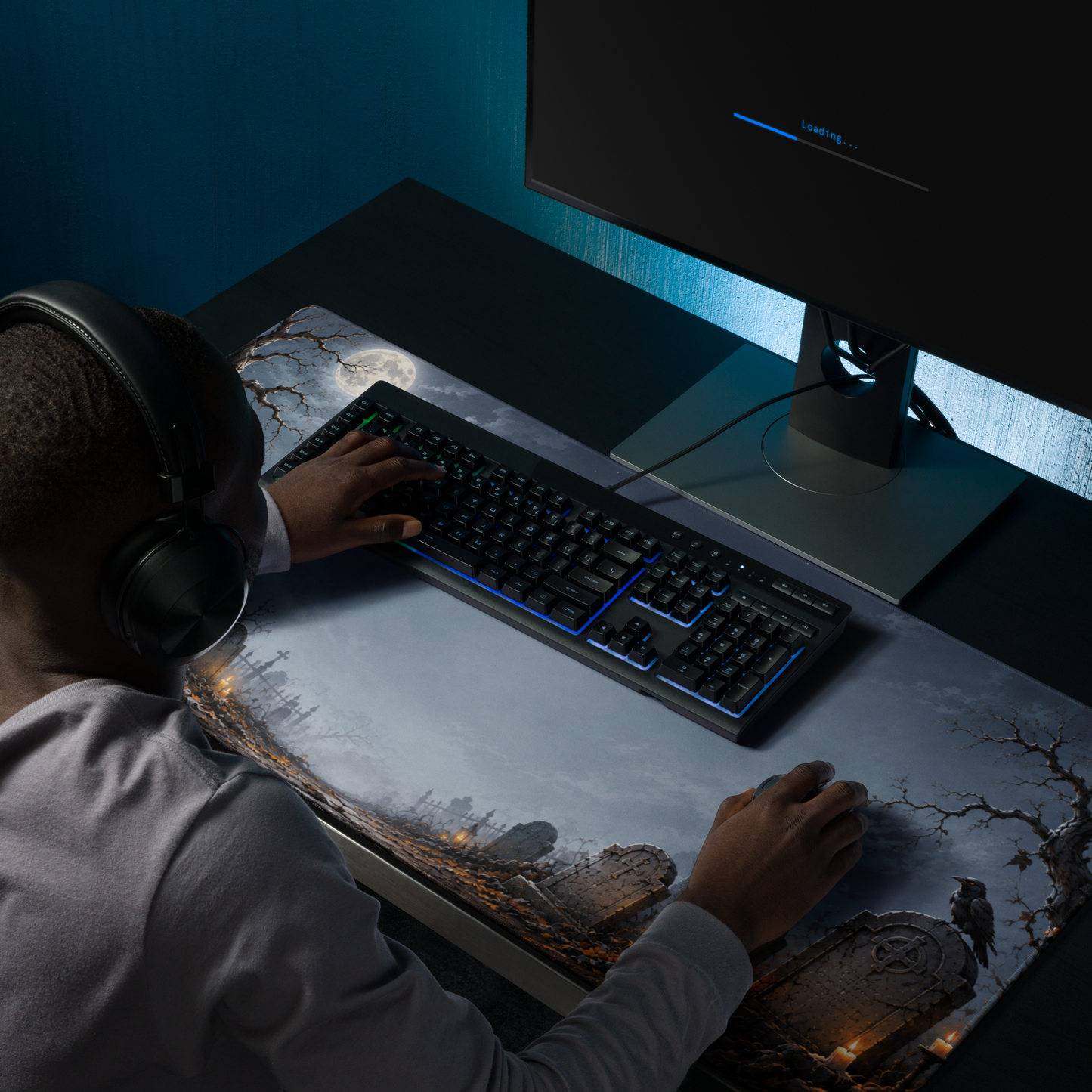 Midnight Graveyard | DeskScape Workstation Mat