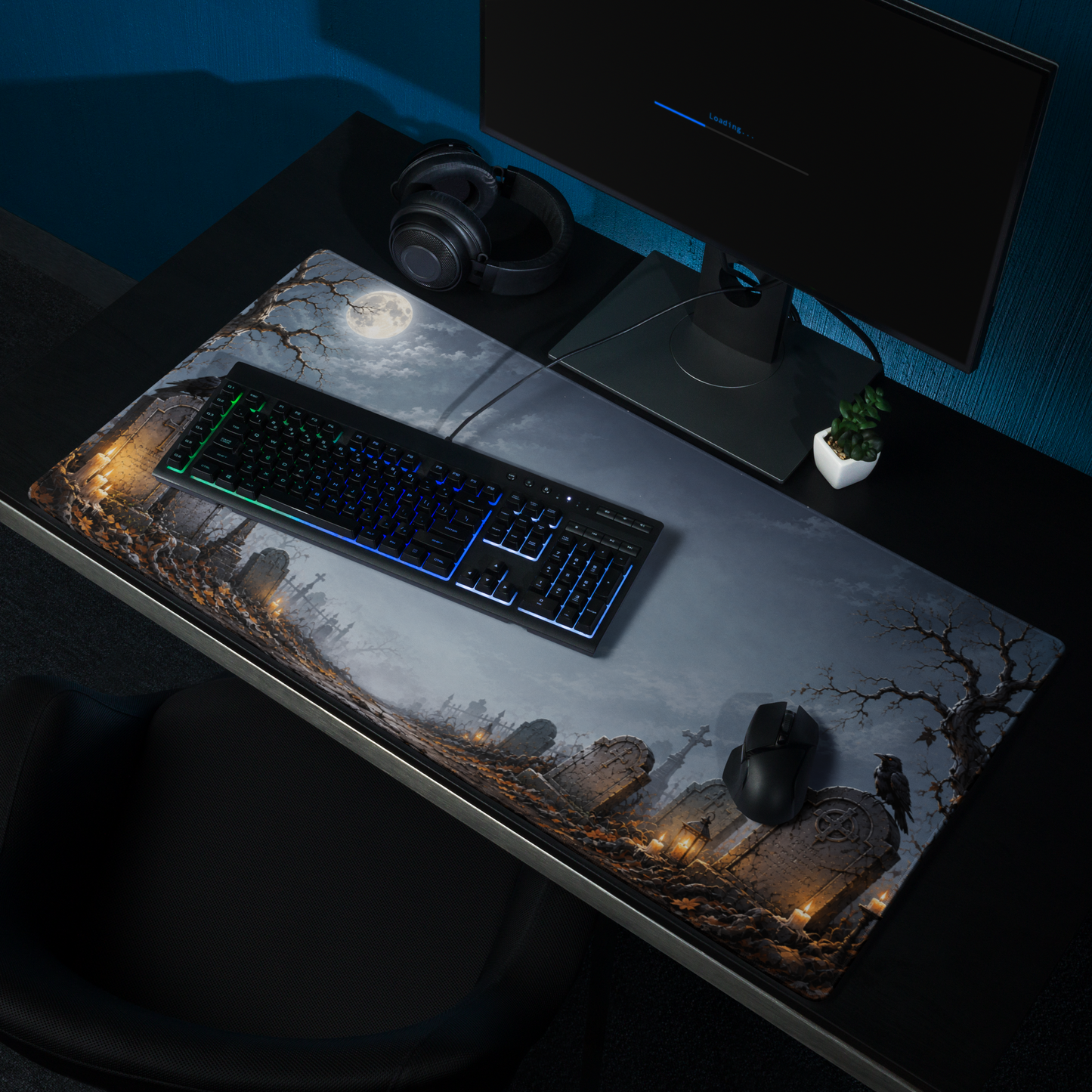 Midnight Graveyard | DeskScape Workstation Mat