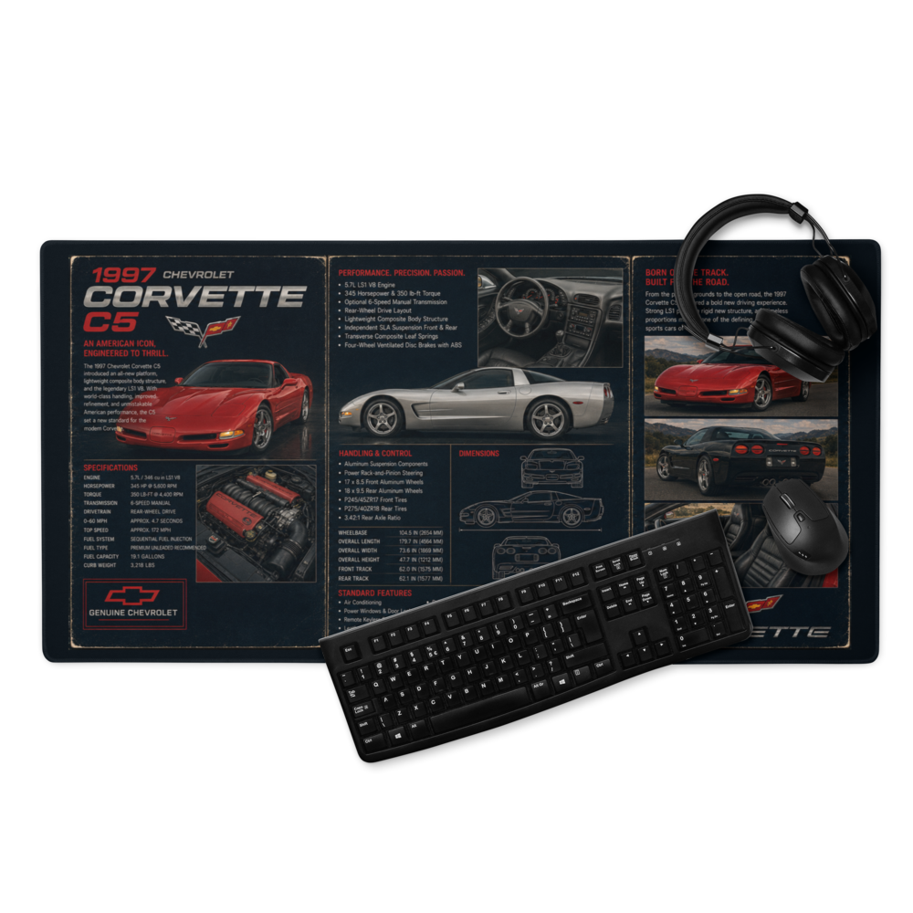 1997 Corvette C5 | DeskScape Workstation Mat | Automotive Collection