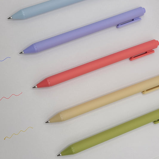 Summer Colored Gel Retractable Pen Set Multi-colored