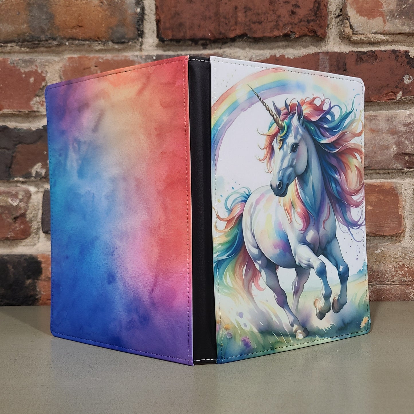 Watercolor Unicorn, Rainbow Journal
