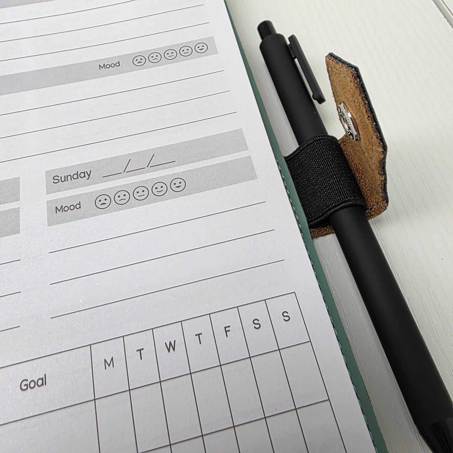 Studio Luxe Aquamarine Faux Leather Journal Cover