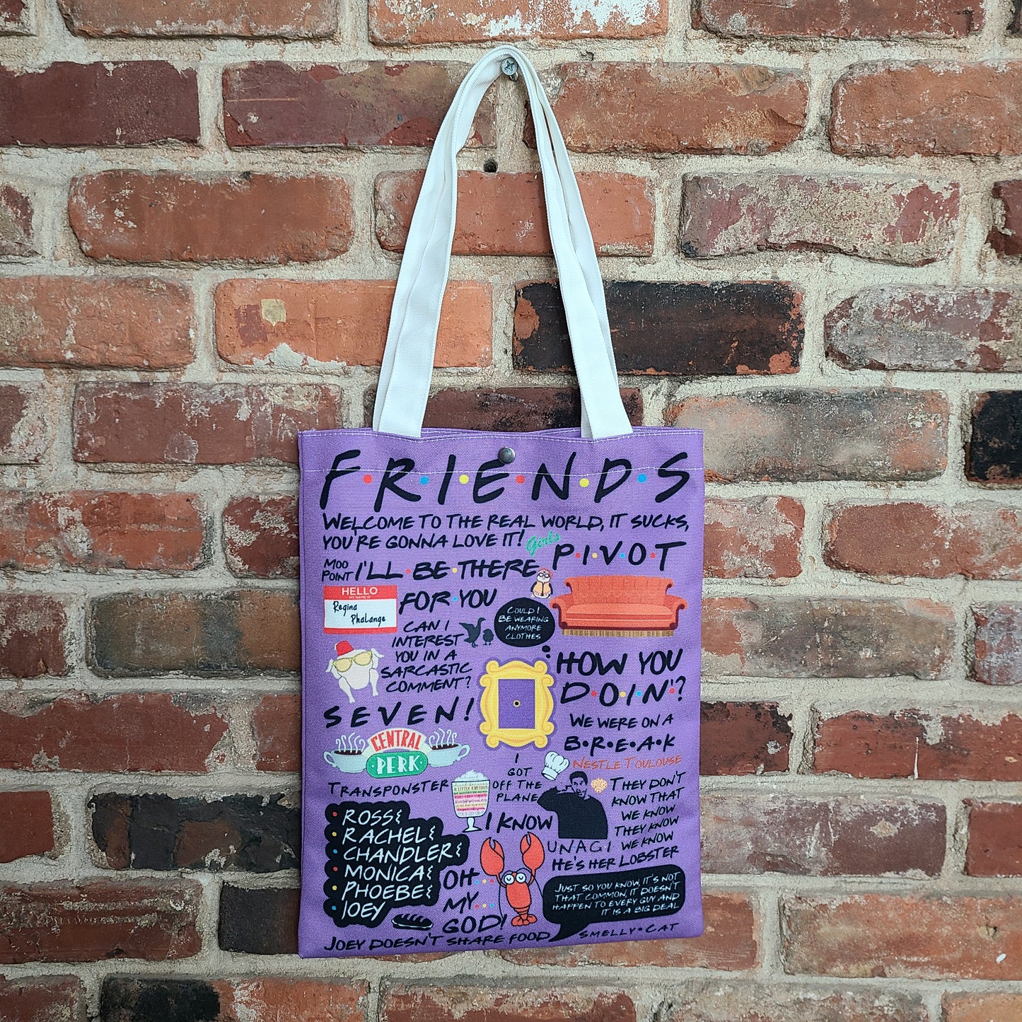 Friends Tote Bag, Purple I'll Be There for You