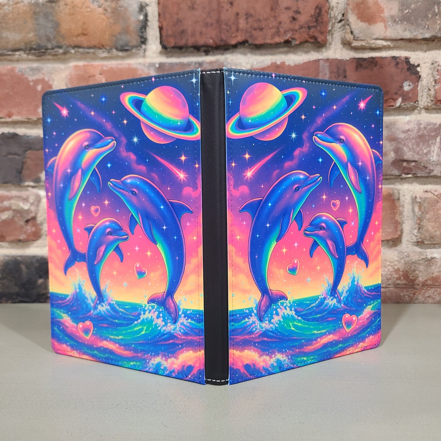 Neon Dolphin, Whimsical Journal