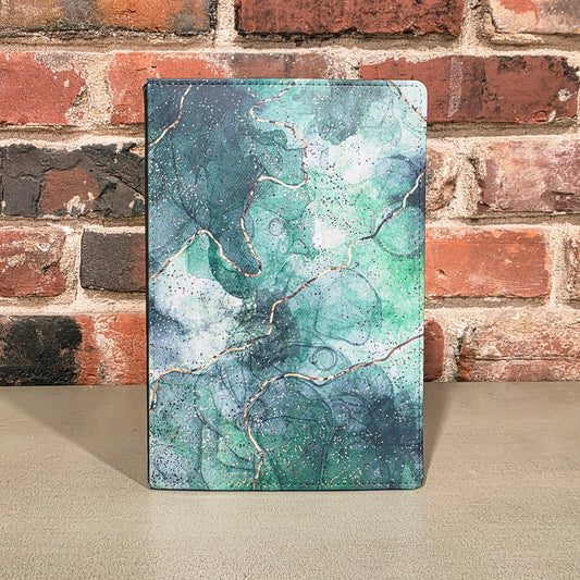 Green and Gold Abstract Journal