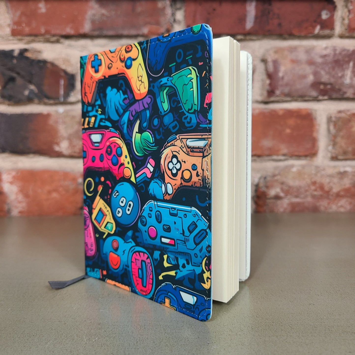 Gaming Journal for Gamer, Colorful Game Controller Notebook, Reusable Journal, Sketchbook, Gift for Gamer