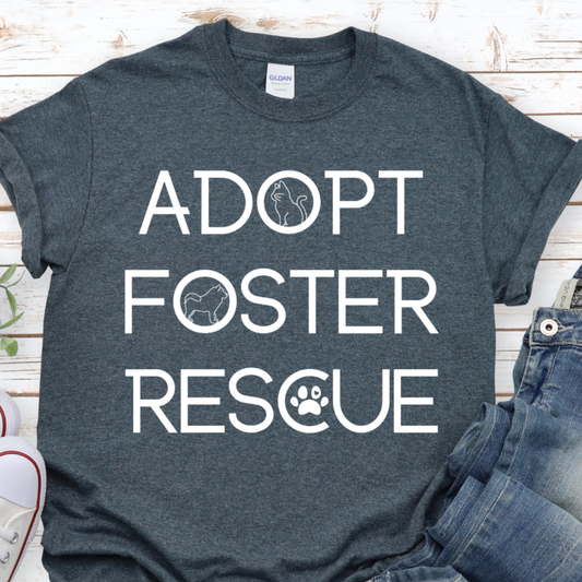 Animal Lover, Adopt Foster Rescue Animals, Adopt Animals, Animal Advocate Shirt, Dog Lover, Cat Lover Short-Sleeve Unisex T-Shirt