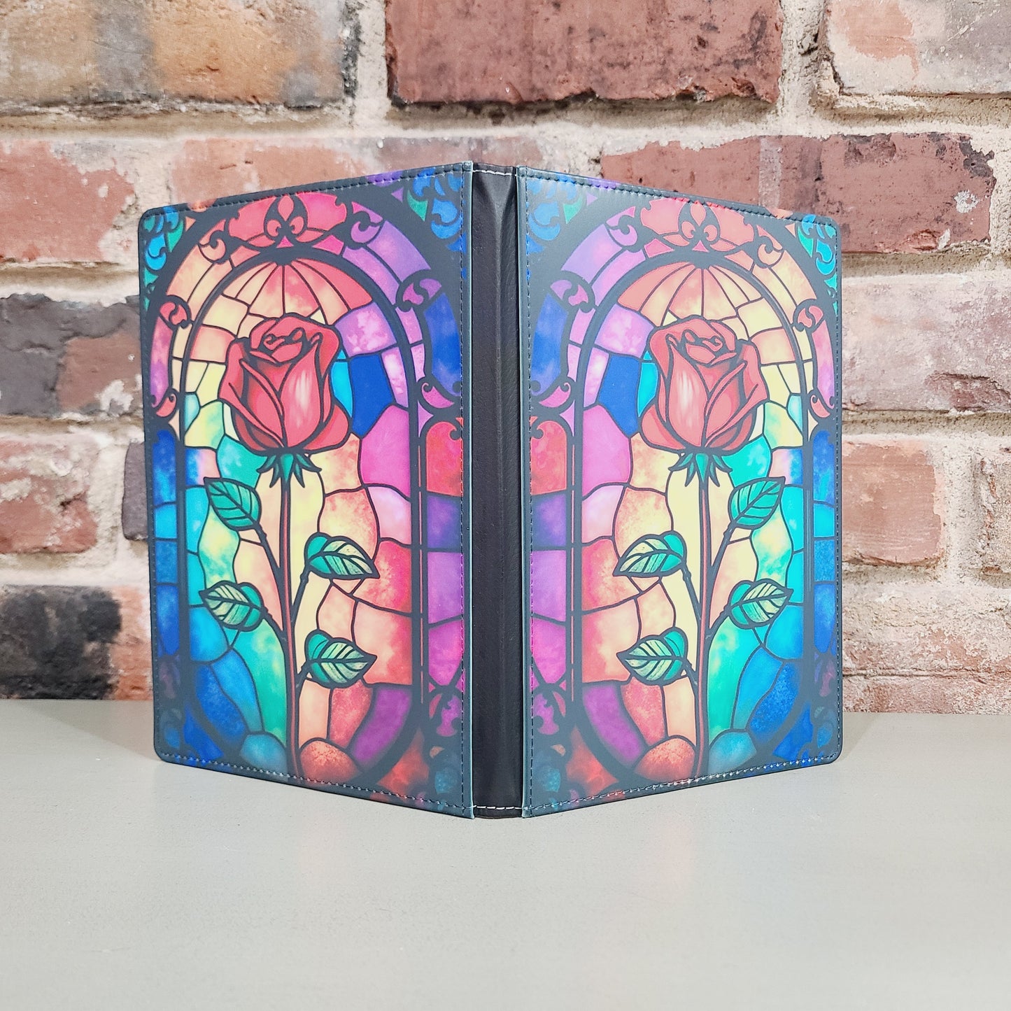 Rose Stained Glass Window Journal