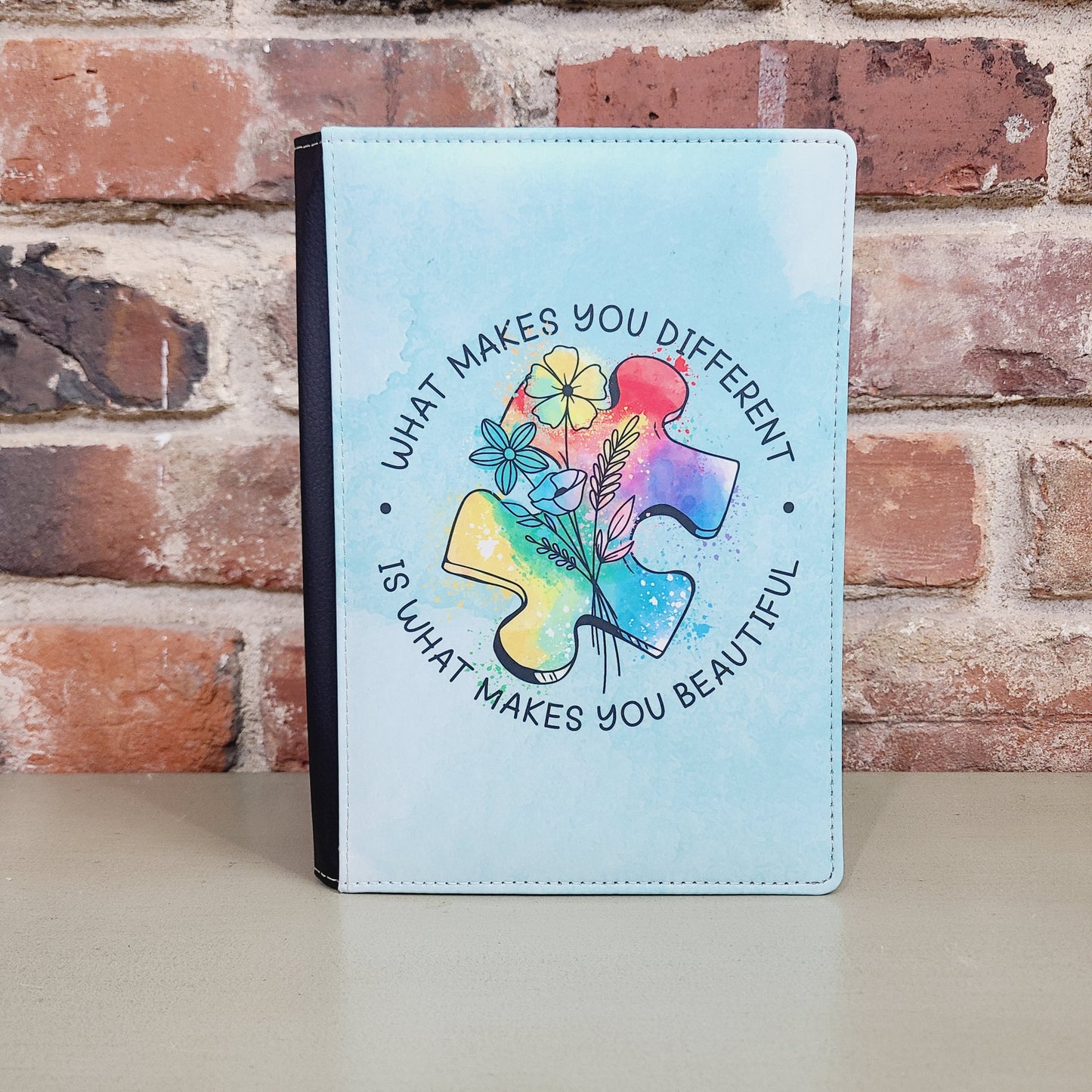 Autism Awareness Puzzle Piece, Watercolor