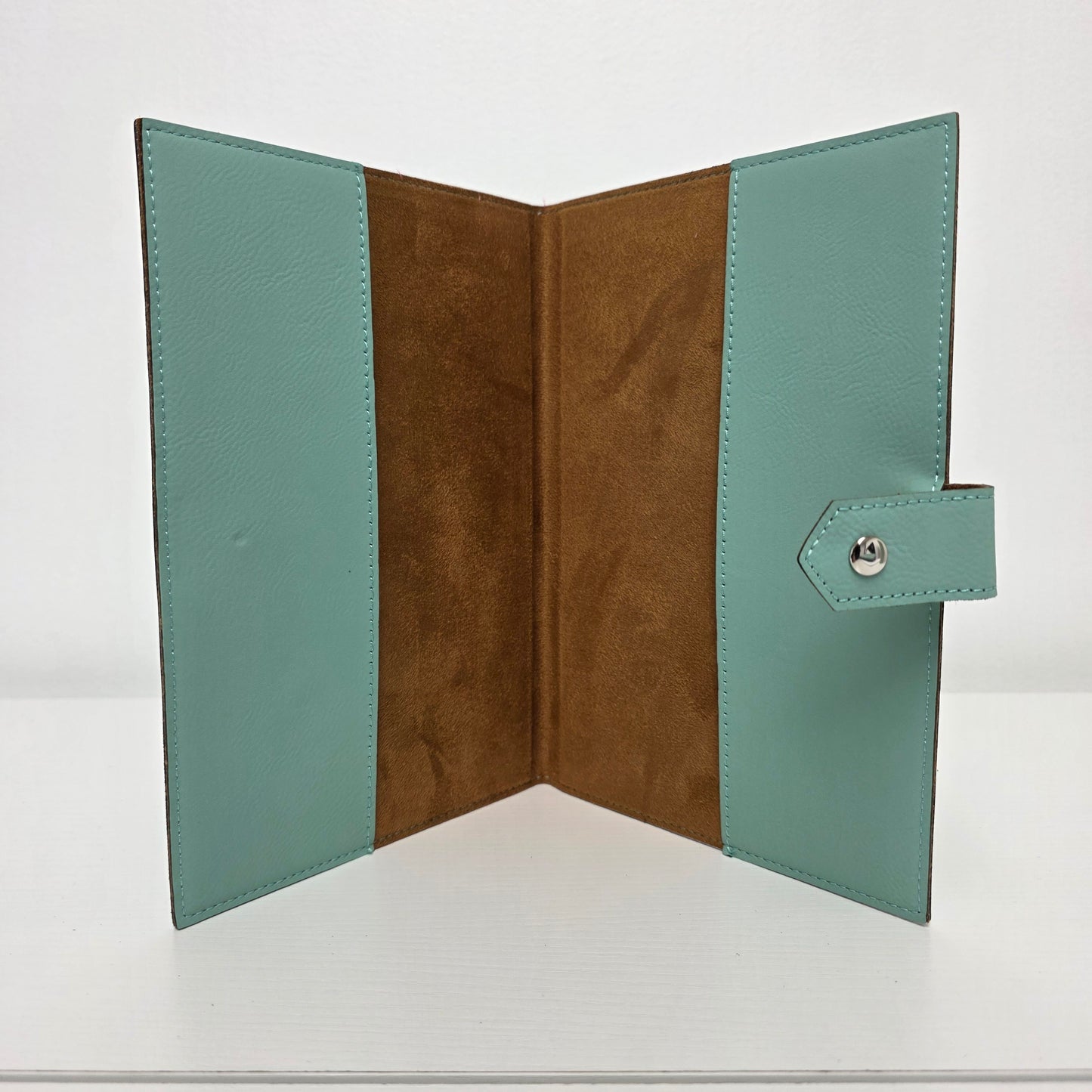 Studio Luxe Aquamarine Faux Leather Journal Cover
