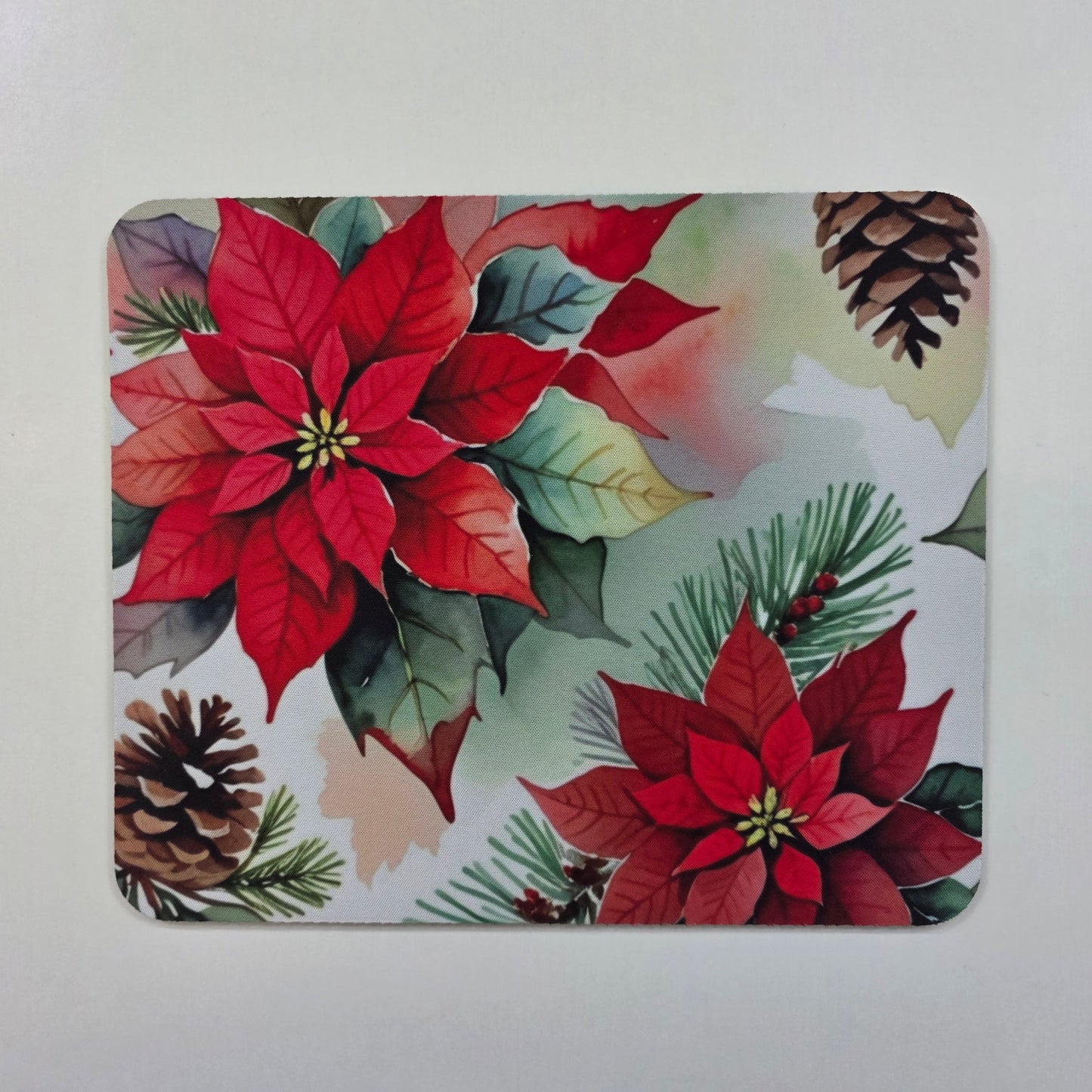 Poinsettia Christmas Mousepad