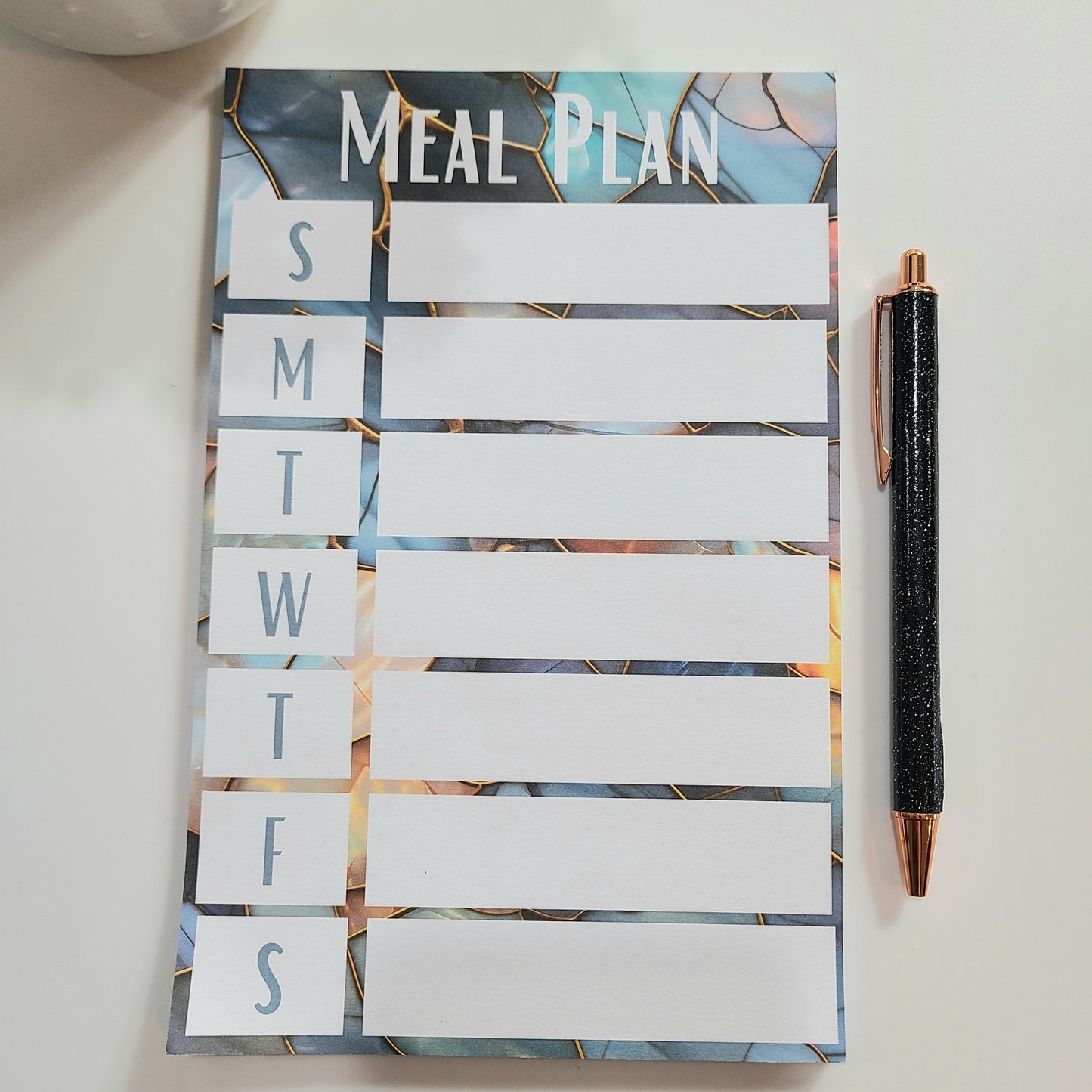 Weekly Meal Plan Notepad