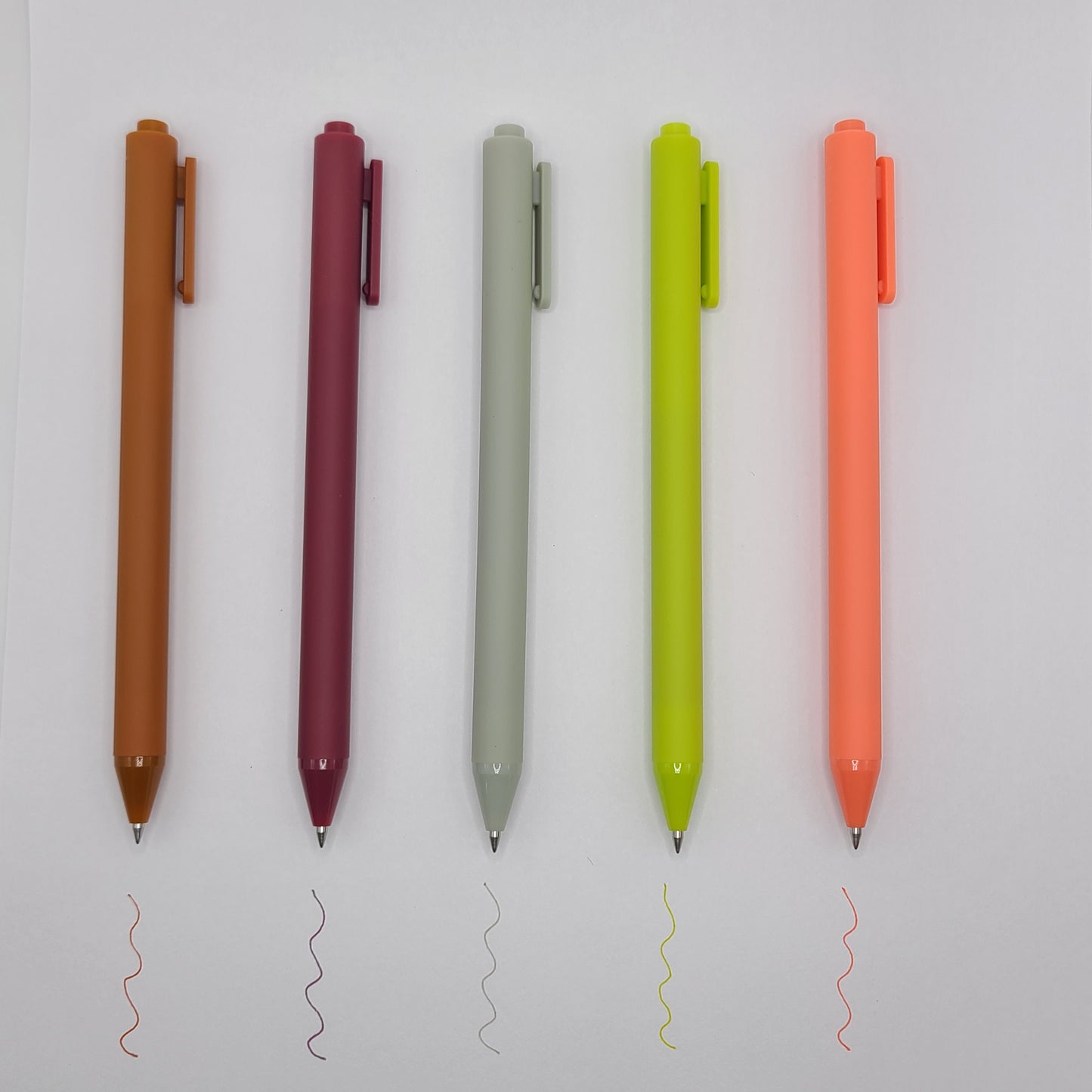 Rural Earth Tone Gel Pens Retractable Pen Set